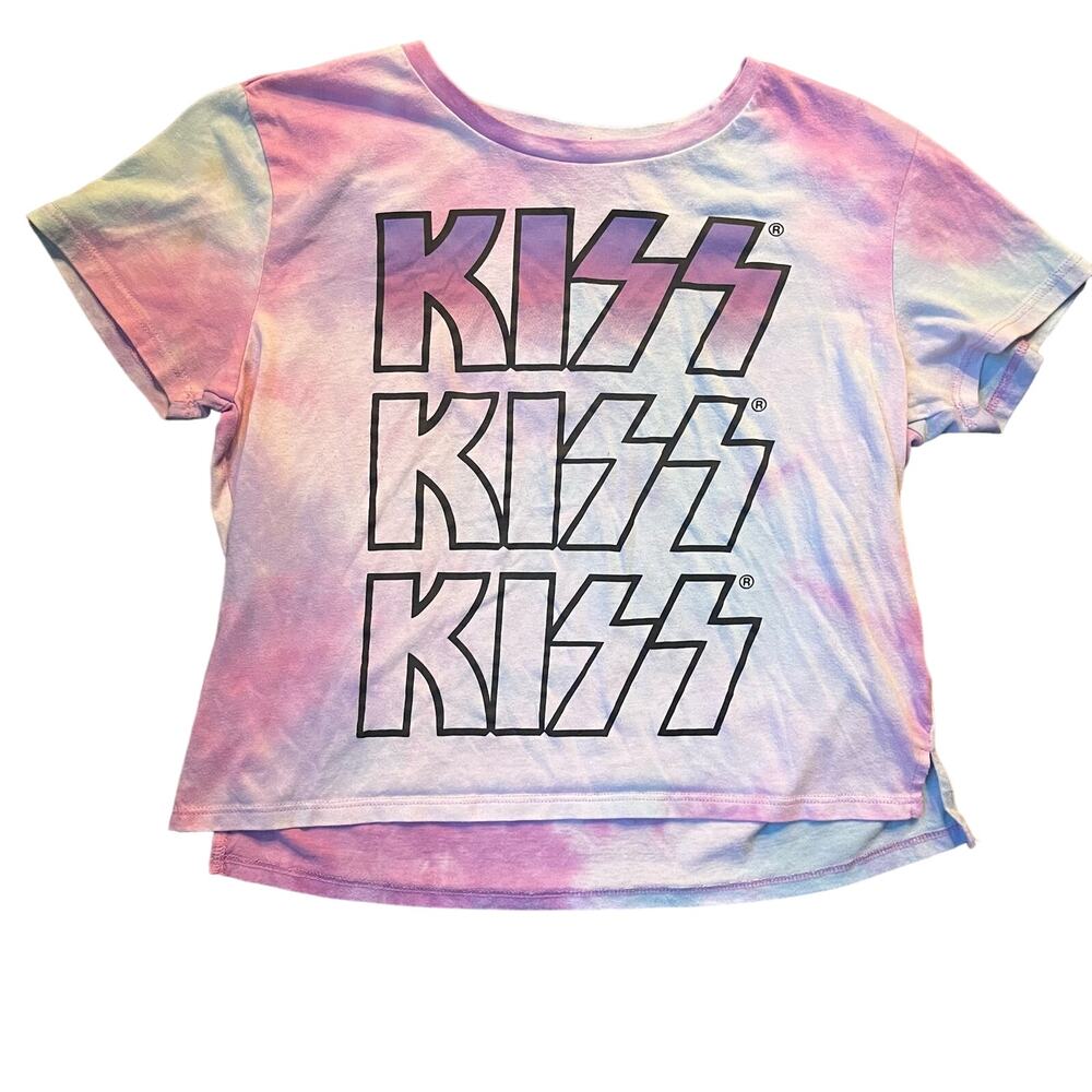 KISS Women’s Junior MD Tie-Dyed Crop Top Shirt